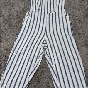 Old Navy Women’s Striped Linen-Blend Cami Jumpsuit Size XL